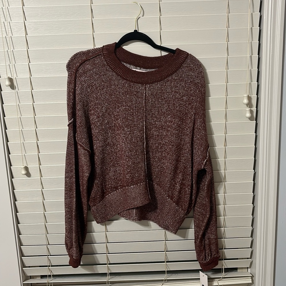 Burgundy sweater